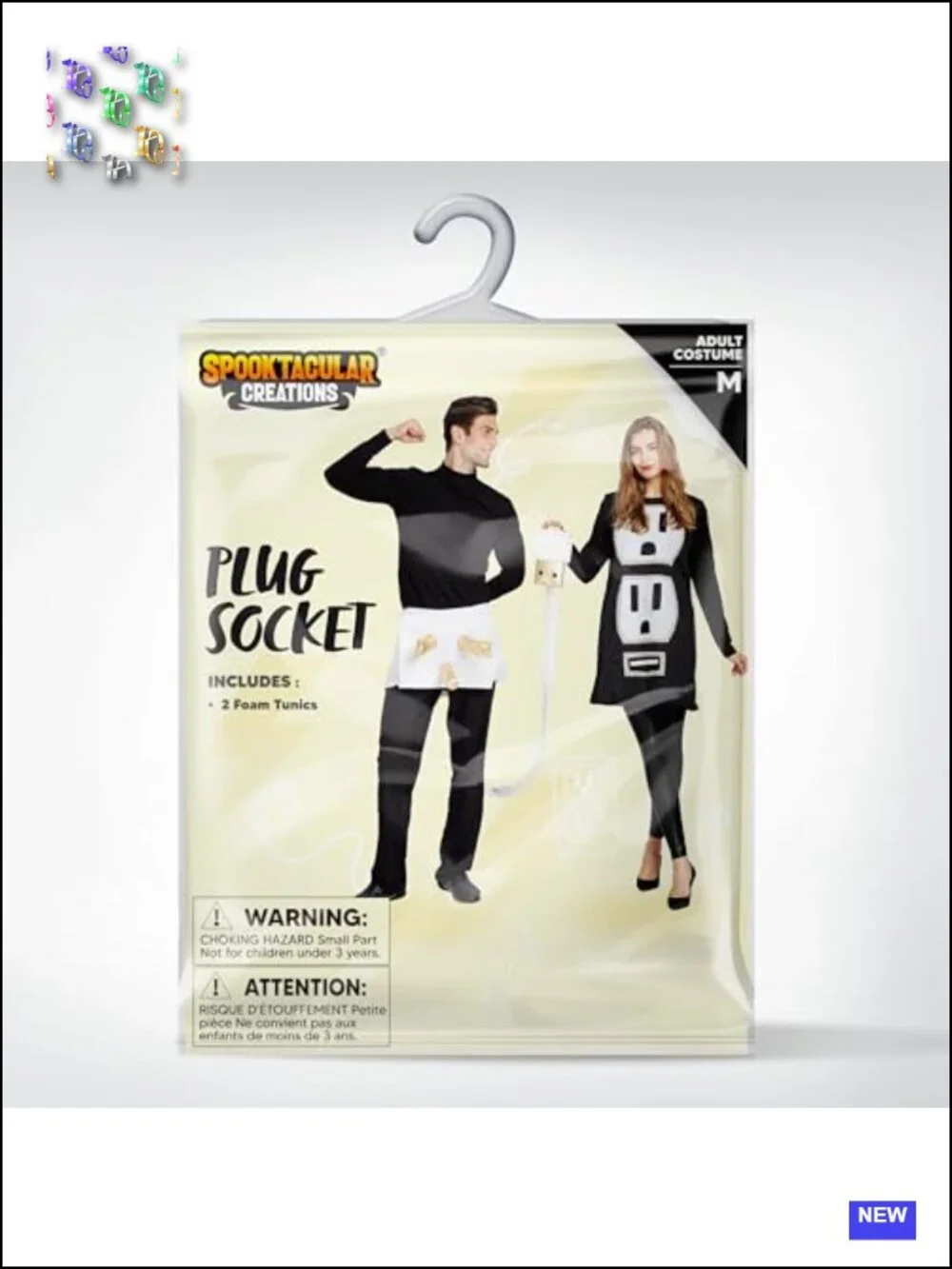Couples Halloween Costume Plug and Socket Foam Dress Shorts Set